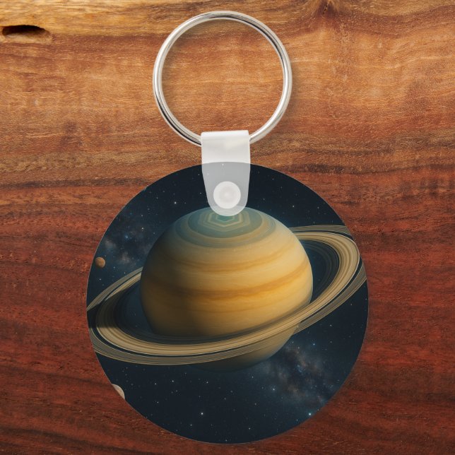 Porte-clés Anneaux de Saturne - Porte - clé cosmique (Recto)