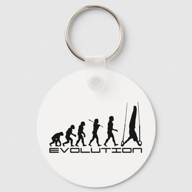 Porte-clés Anneaux encore Gymnastique Sport Evolution Art (Recto)