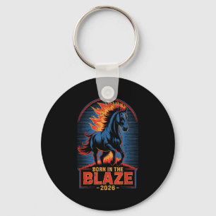 Porte-clés Année de feu du Cheval – Nouvel An du zodiaque chi