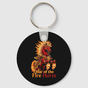 Porte-clés Année du Cheval de Feu