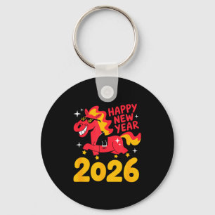 Porte-clés Année du Cheval de Feu – Nouvel An du zodiaque chi