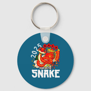 Porte-clés Année du serpent rouge chinois S