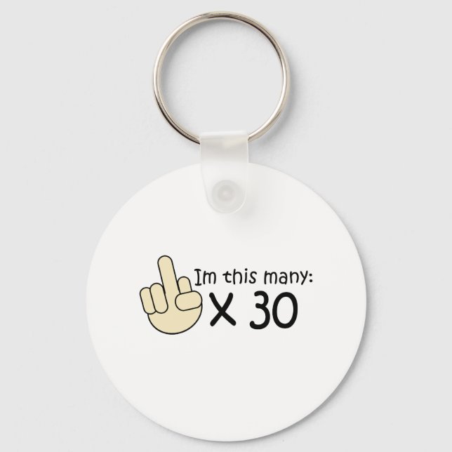 Porte-clés Anniversaire 30 ans (Recto)