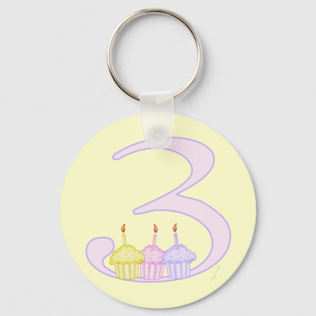Porte-clés Anniversaire 3 ans (Recto)