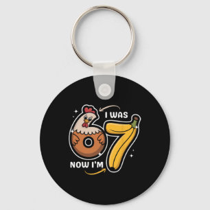 Porte-clés Anniversaire 7 Ans J'avais 6 Ans Maintenant J'ai 7