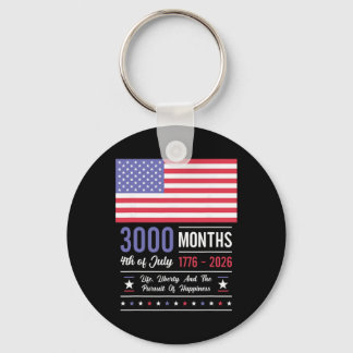 Porte-clés Anniversaire Amérique États-Unis 3000 Mois 250 Ans
