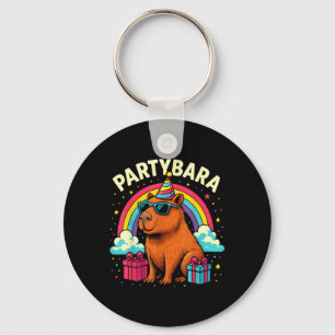 Porte-clés Anniversaire Capybara Tee Pour Enfants Amusants Pa