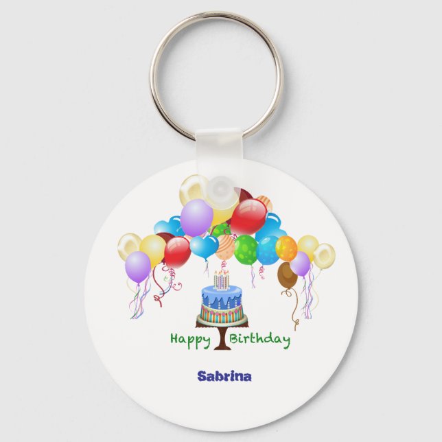 Porte-clés Anniversaire Cercle clé (Recto)