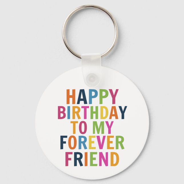 Porte-clés Anniversaire d'amis  (Recto)