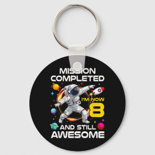 Porte-clés Anniversaire d'astronaute de 8 ans Espace extra-at
