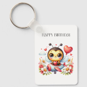 Porte-clés Anniversaire de Pilote Abeille