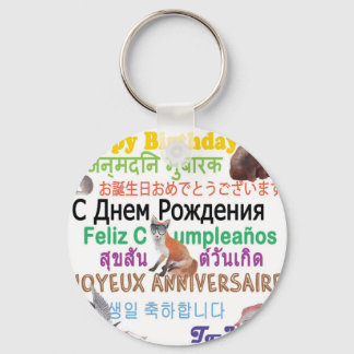 Porte-clés Anniversaire de tout le monde