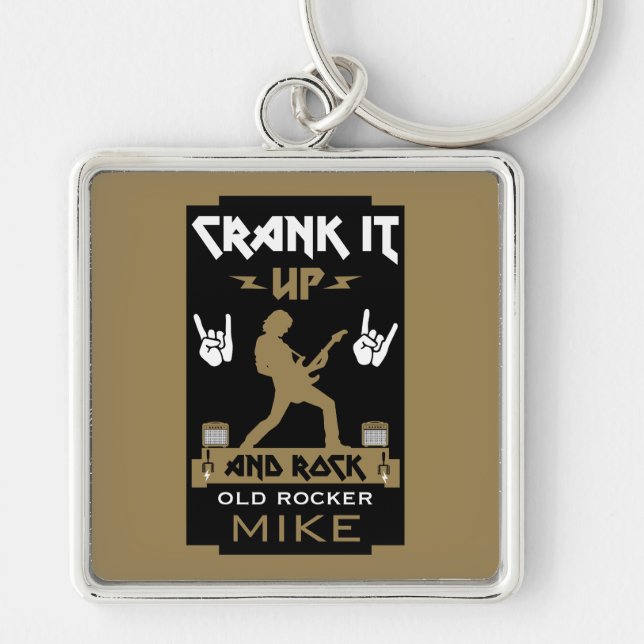Porte-clés Anniversaire des Rockers de 70 ans (Devant)