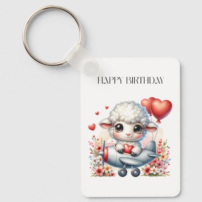 Porte-clés Anniversaire du pilote de mouton (Recto)