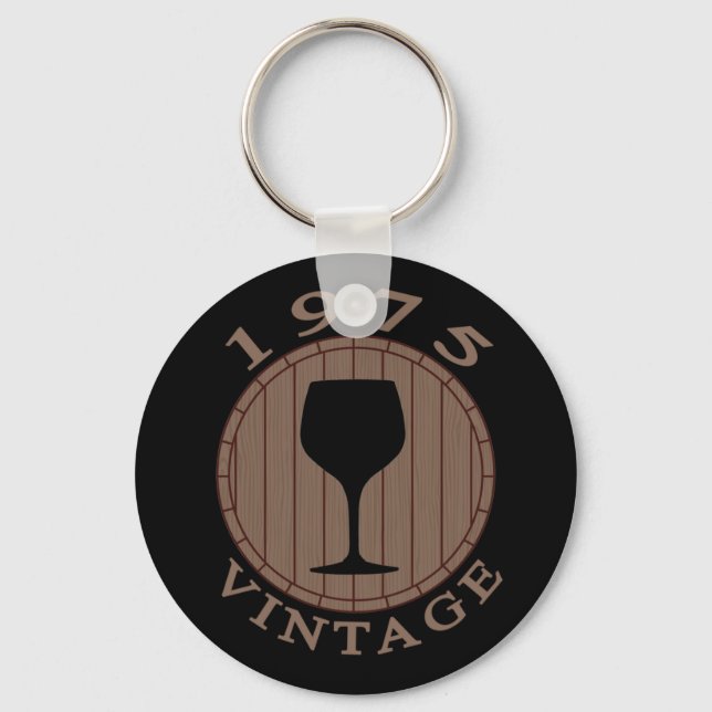 Porte-clés Anniversaire du vin 1975 Vintage (Recto)