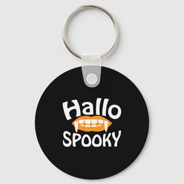 Porte-clés Anniversaire Éffrayant d'Halloween (Recto)