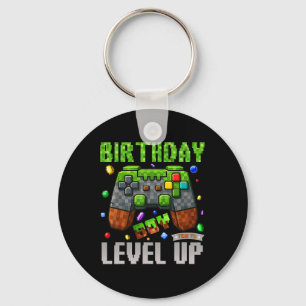 Porte-clés Anniversaire Garçon Temps De Monter Pixel Joueur A