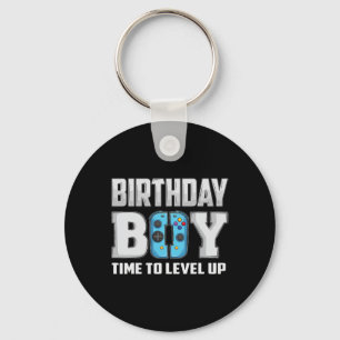 Porte-clés Anniversaire Garçon Temps De Niveau Up Video Jeu A