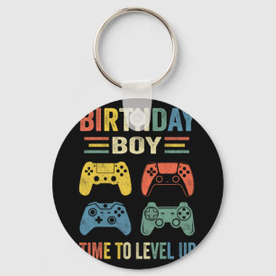 Porte-clés Anniversaire Garçon Temps De Niveau Up Video Jeu A