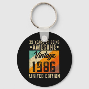 Porte-clés &# Anniversaire Hommes &# Années Femmes âgées 19