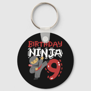 Porte-clés Anniversaire Ninja 9 Anniversaires Karaté Enfants