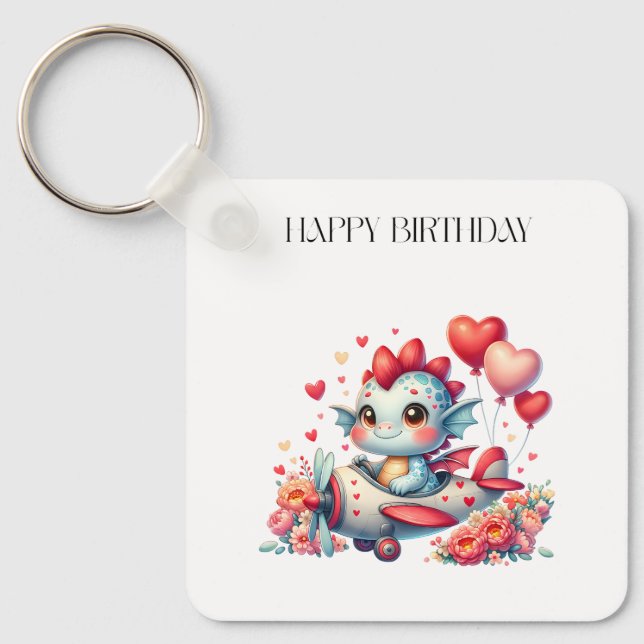 Porte-clés Anniversaire Pilote de Dragon (Recto)