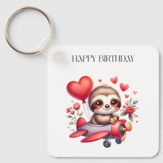 Porte-clés Anniversaire Pilote Paresseux