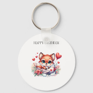 Porte-clés Anniversaire Pilote Renard