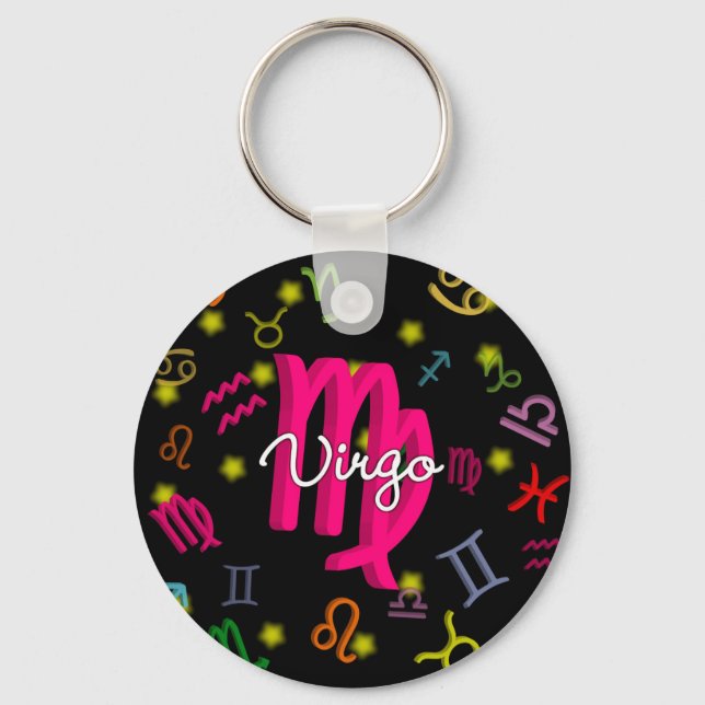 Porte-clés Anniversaire Vierge Zodiaque (Recto)