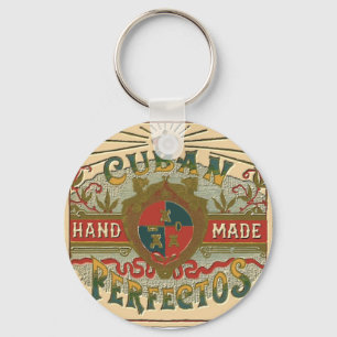 Porte-clés Annonce de cigare pour l'étiquette de tabac de