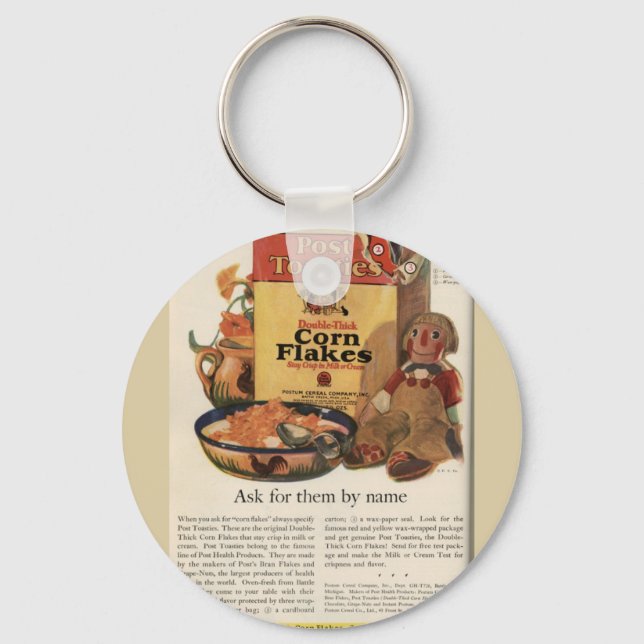 Porte-clés Annonce de toasties de poste vintage (Recto)