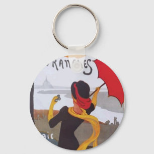 Porte-clés Annonce vintage Voyage Français 1910