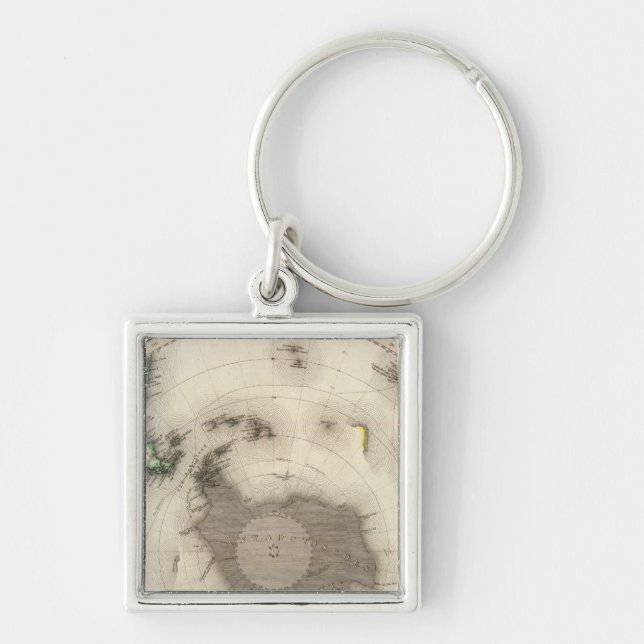 Porte-clés Antarctique, hémisphère Sud (Devant)