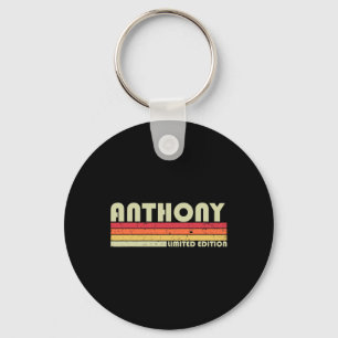 Porte-clés Anthony Nom Personnalisé Retro Vintage 80s 90s Bi