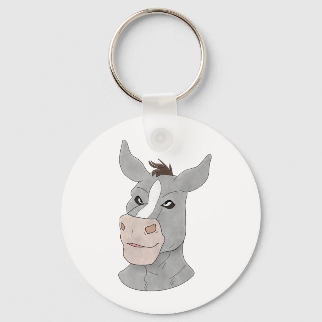 Porte-clés Anthro donkey face (Recto)