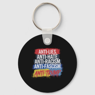 Porte-clés Anti Haine Mensonges Racisme Fascisme Résister Pro