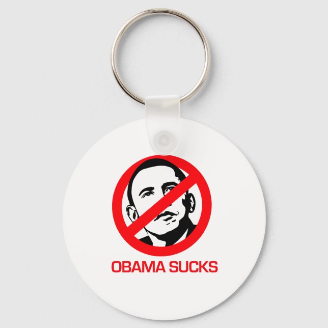 Porte-clés Anti-Obama - Obama sucks (Recto)