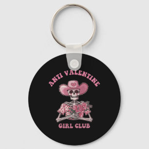 Porte-clés Anti Saint-Valentin Girls Club squelette unique va