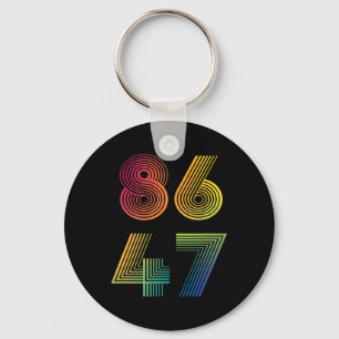 Porte-clés Anti Trump 8647 86 47 Impeach 47 Anti-Trump Presid