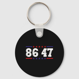 Porte-clés Anti Trump 86 47 Humour Politique Rétro Vintage