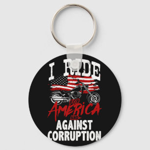 Porte-clés Anti Trump Biker Résiste Contre La Corruption Mani