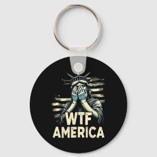 Porte-clés Anti-trump Politique Et Démocratie Wtf Amérique