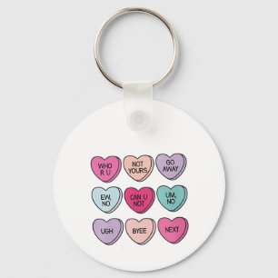 Porte-clés Anti Valentine's Day Funny Single Awareness