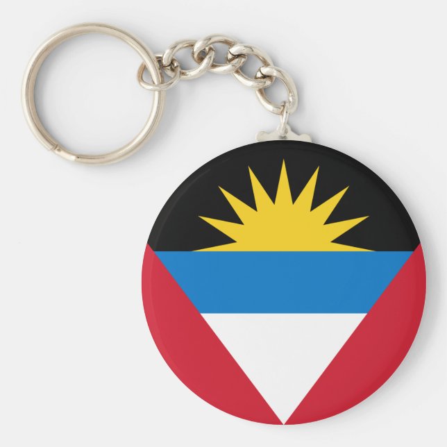 Porte-clés Antigua et Barbuda Flag (Devant)