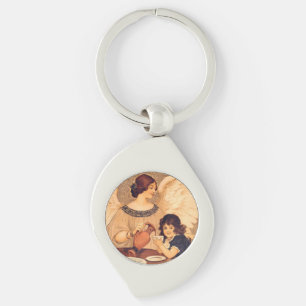 Porte-clés Antique française au chocolat