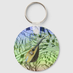 PORTE-CLÉS ANTIQUE MANDOLIN-PORTE - CLÉ