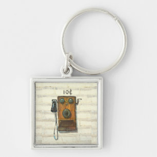 Porte-clés antique phone keychain