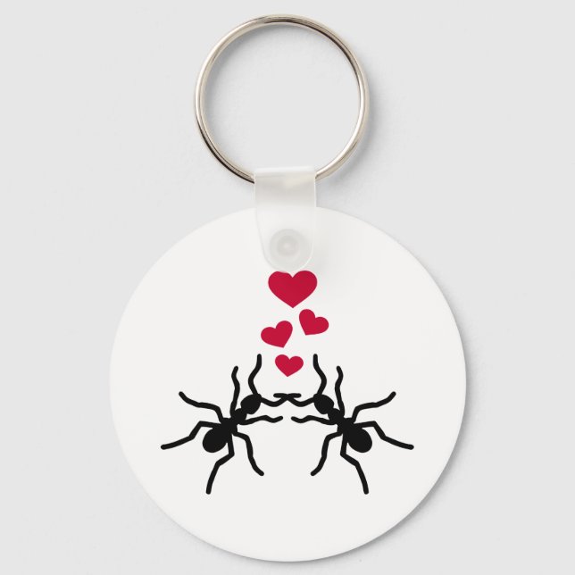 Porte-clés Ants coeur amour (Recto)