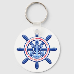Porte-clés Any Sea Port, Ship, Country Customizable, Travel