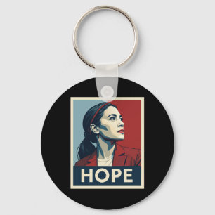 Porte-clés Aoc Alexandria Ocasio Cortez 2028 Pour Président -